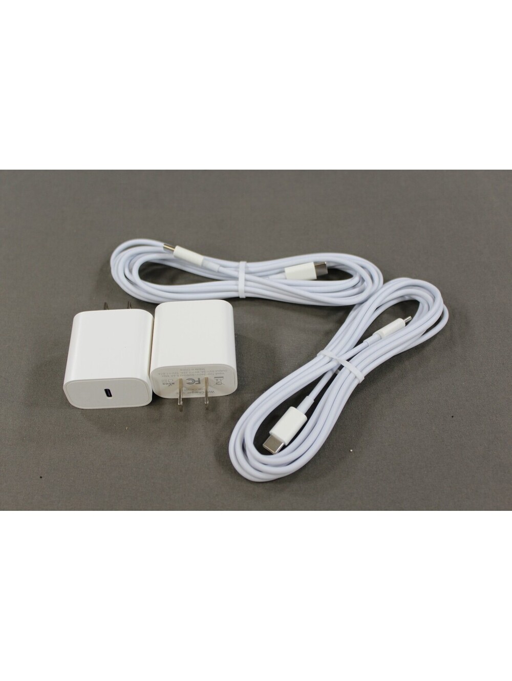2-Pack 20W Fast USB-C Wall Charger Blocks & Cables Set